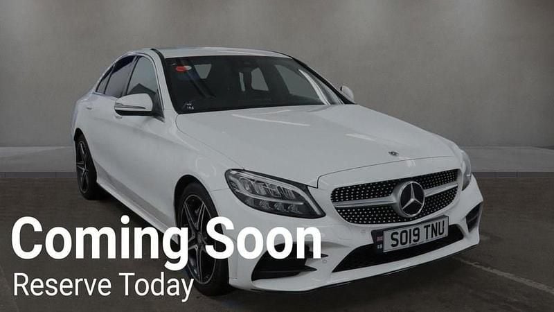 Used Mercedes C300 AMG line 245 HP (180 kW) 2019 White Sedan