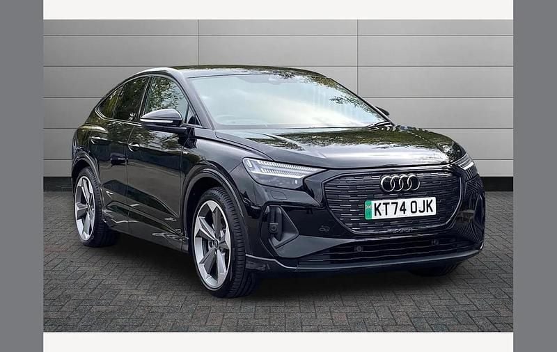 Black Used 2025 Audi Q4 Sportback e-tron Black Edition SUV | £36,895 - Image 1/4
