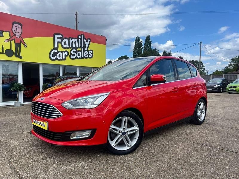 Red Used 2018 Ford C-MAX Titanium X MPV | £12,995 (Expensive) - Image 1/3