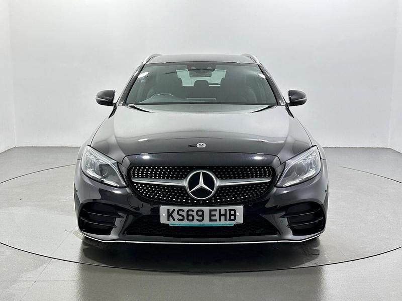 Used Mercedes C300 AMG line 245 HP (180 kW) 2019 Black Estate