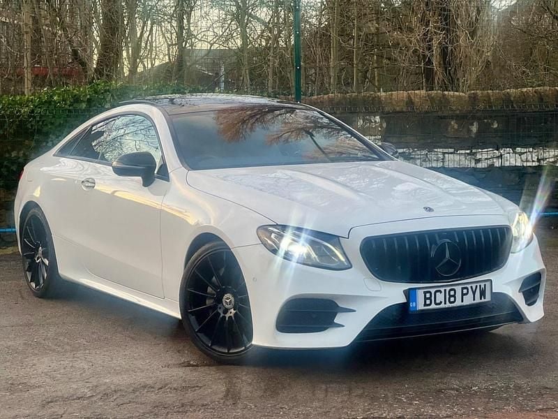 White Used 2018 Mercedes E220 AMG Line Premium Coupe | £16,750 (Good price) - Image 1/4