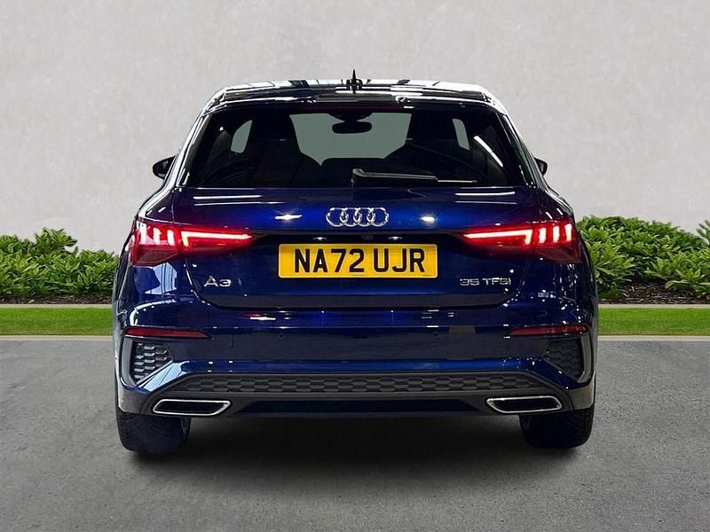 Used Audi A3 Sportback S-Line 150 HP (110 kW) 2022 Blue Hatchback