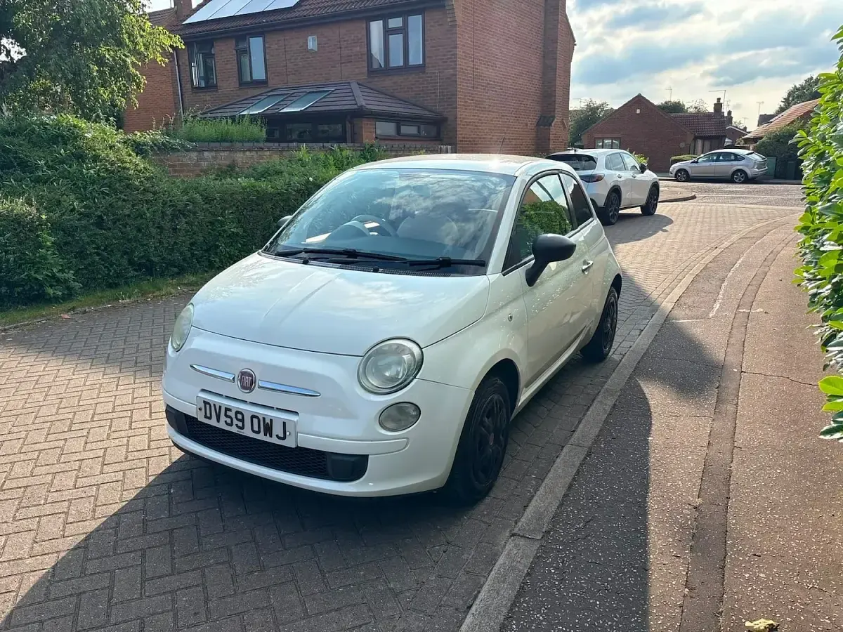 Used Fiat 500 Pop 69 HP (50 kW) 2009 White Cabriolet