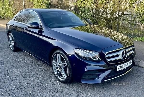 Used Mercedes E220 AMG line 2018 Blue Sedan