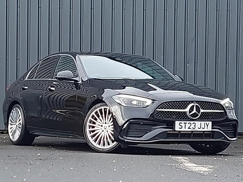 Black Used 2023 Mercedes C300 AMG Line Premium Sedan | £30,998 (Fair price) - Image 1/4
