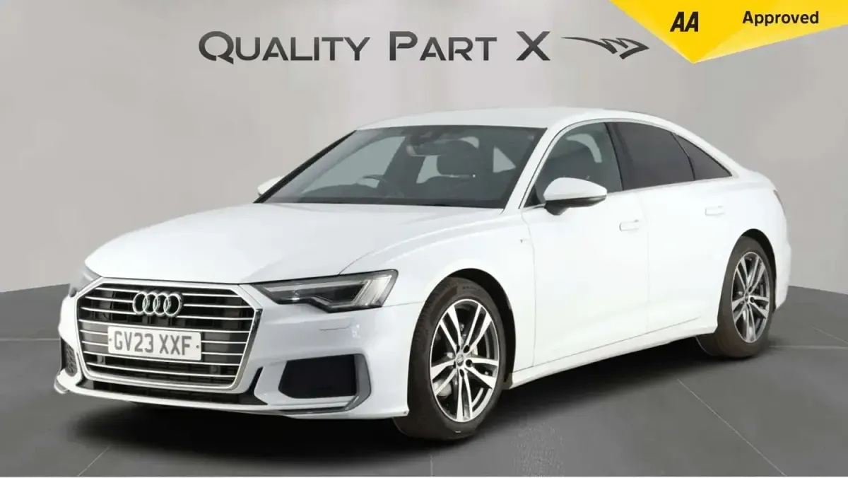 Used Audi A6 S-Line 204 HP (150 kW) 2023 White Sedan