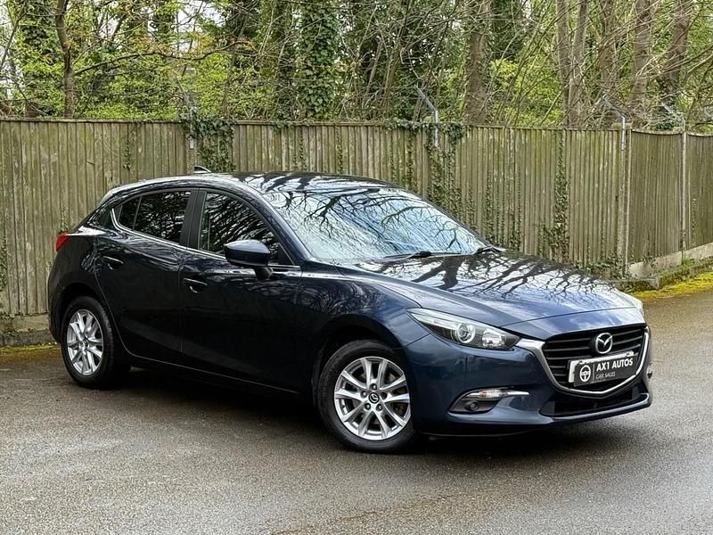 Used Mazda 3 105 HP (77 kW) 2017 Blue Hatchback