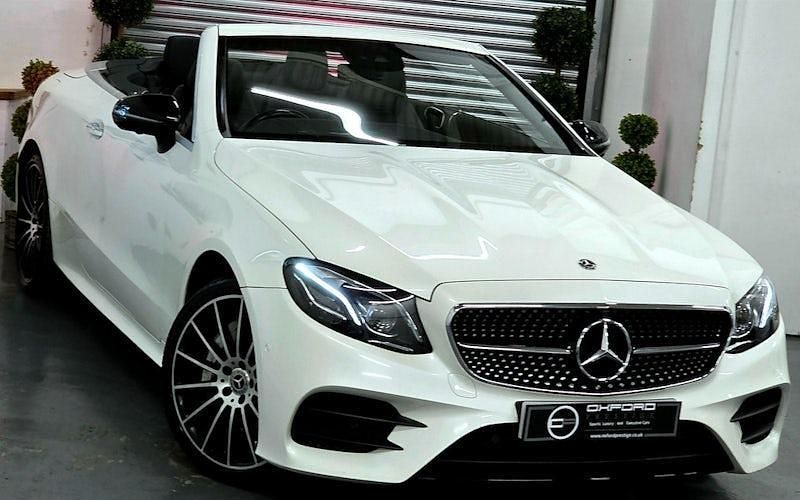 Used Mercedes E450 AMG line 367 HP (269 kW) 2019 White Cabriolet