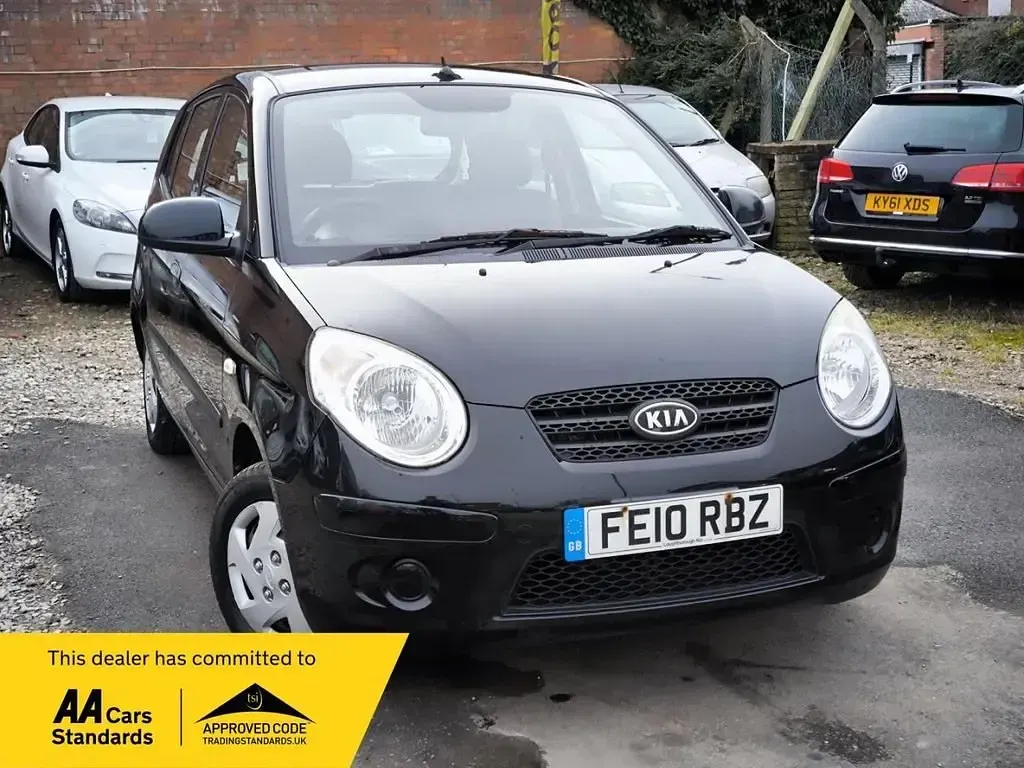 Used Kia Picanto 60 HP (44 kW) 2010 Black Hatchback