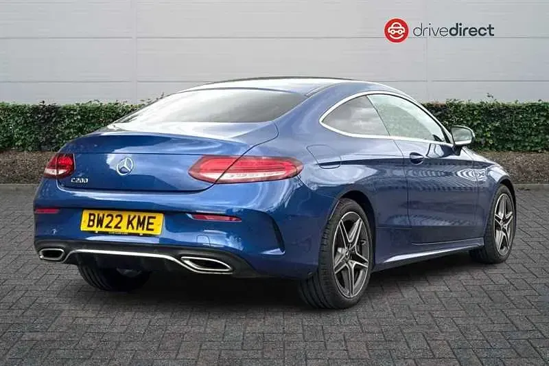 Used Mercedes C200 AMG line 2022 Blue Coupe