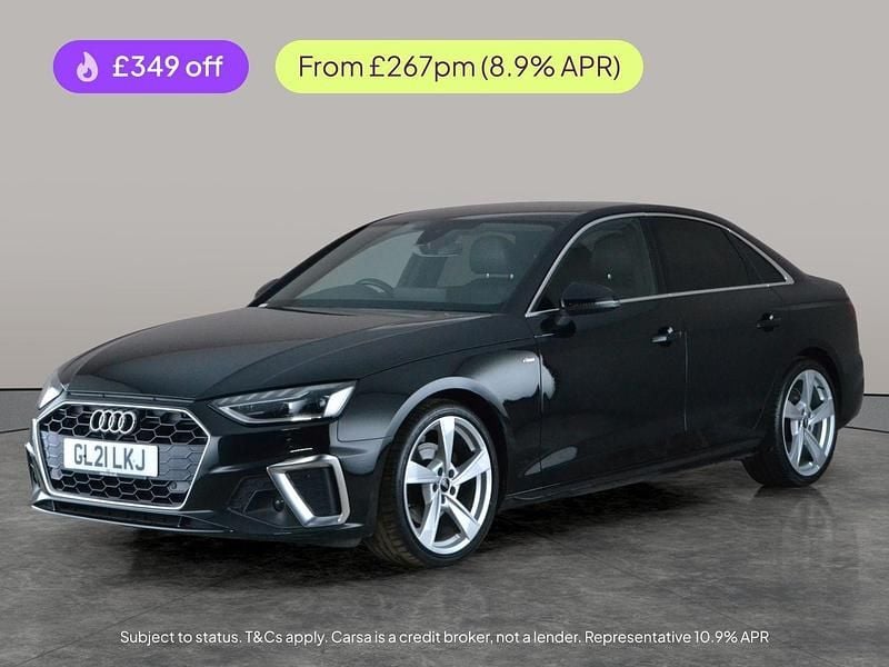 Used Audi A4 S-Line 190 HP (139 kW) 2021 Black Sedan