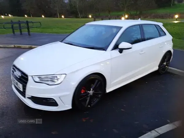 Used Audi A3 S-Line 2015 White Hatchback