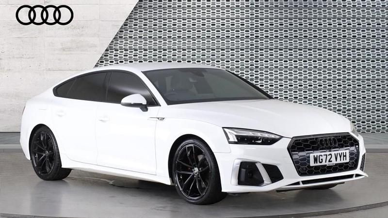 White Used 2022 Audi A5 Sportback S-Line Hatchback | £24,463 (Good price) - Image 1/4