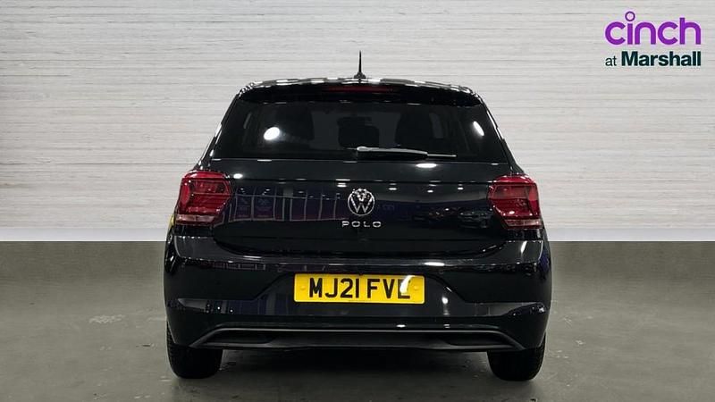 Used VW Polo Match 95 HP (69 kW) 2021 Black Hatchback