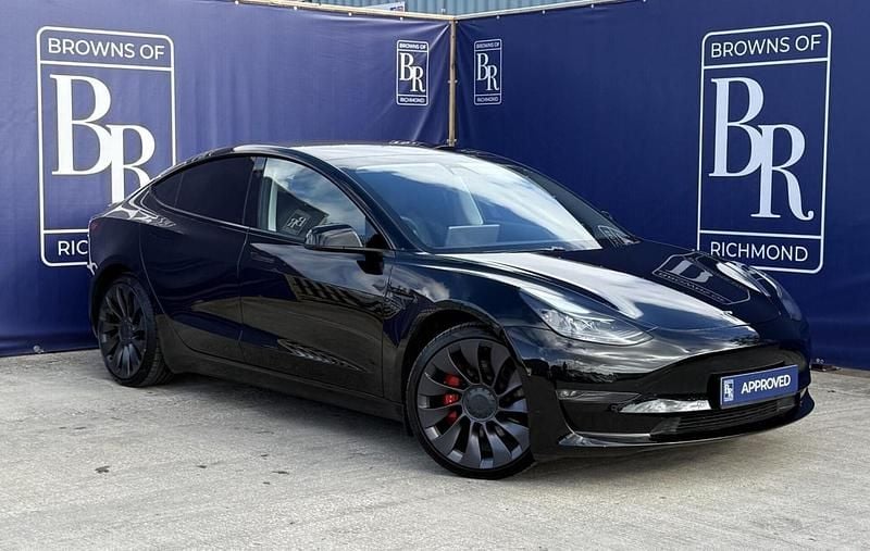 Black Used 2021 Tesla Model 3 Performance Sedan | £24,999 (A bit pricey) - Image 1/3