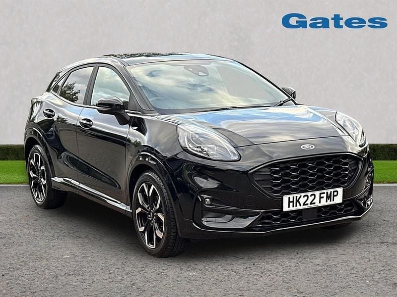 Black Used 2022 Ford Puma ST-Line X Hatchback | £15,499 (Fair price) - Image 1/4