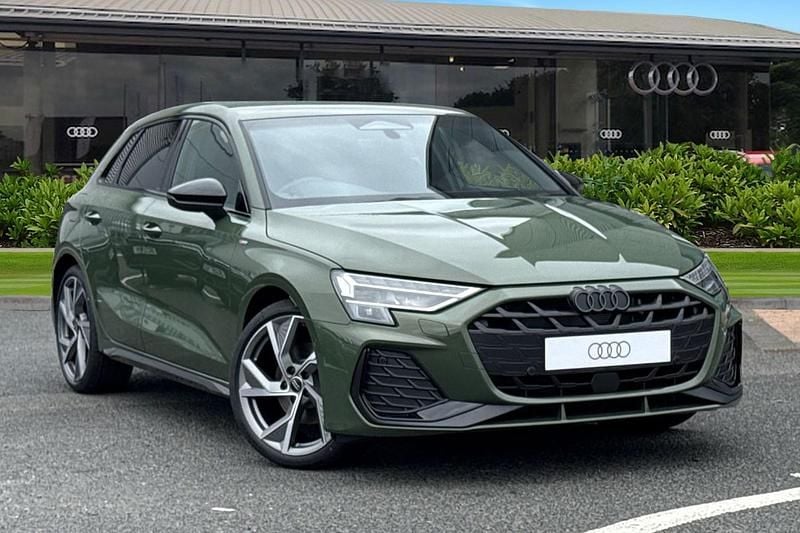 Green New 2025 Audi A3 Sportback Black Edition Hatchback | £32,860 (Super price) - Image 1/4