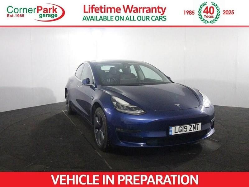Used Tesla Model 3 Standard Range 239 kW (325 HP) 2019 Blue Sedan