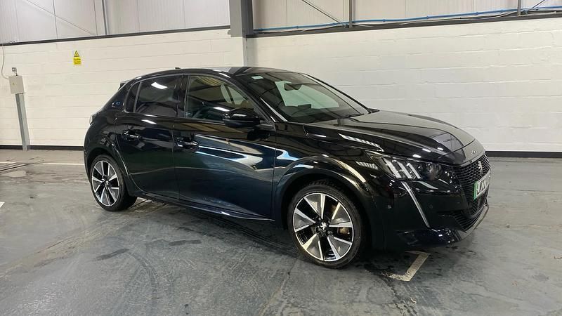 Black Used 2022 Peugeot e-208 Premium Hatchback | £13,298 (Fair price) - Image 1/3