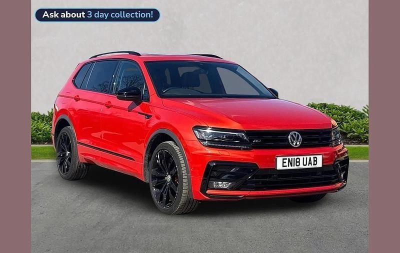 Used VW Tiguan Allspace R-line 150 HP (110 kW) 2018 Orange SUV