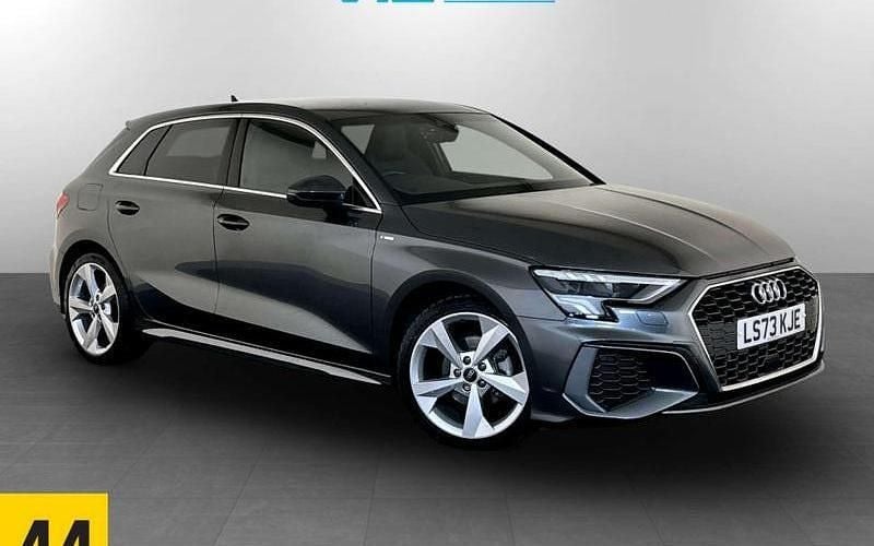 Grey Used 2023 Audi A3 Sportback S-Line Hatchback | £18,795 (Fair price) - Image 1/2