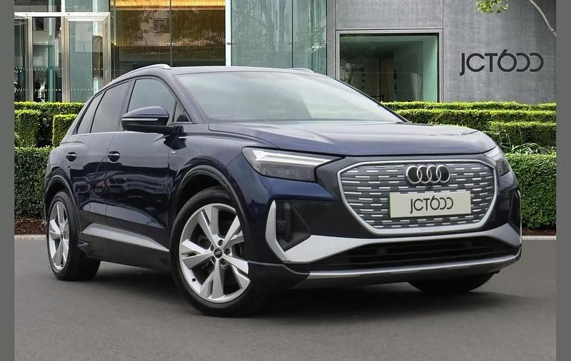 Blue Used 2022 Audi Q4 e-tron S-Line SUV | £22,690 - Image 1/4