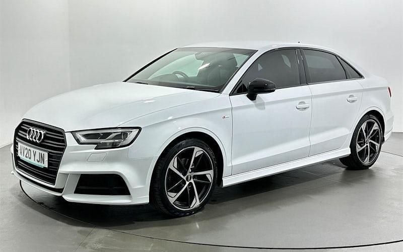 Used Audi A3 Black Edition 150 HP (110 kW) 2019 White Sedan