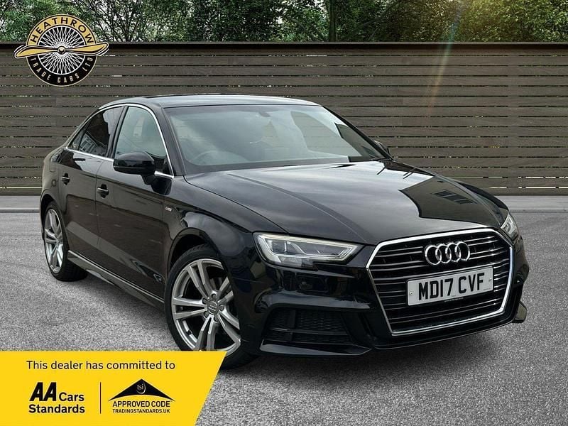 Black Used 2017 Audi A3 S-Line Sedan | £10,995 (Good price) - Image 1/4