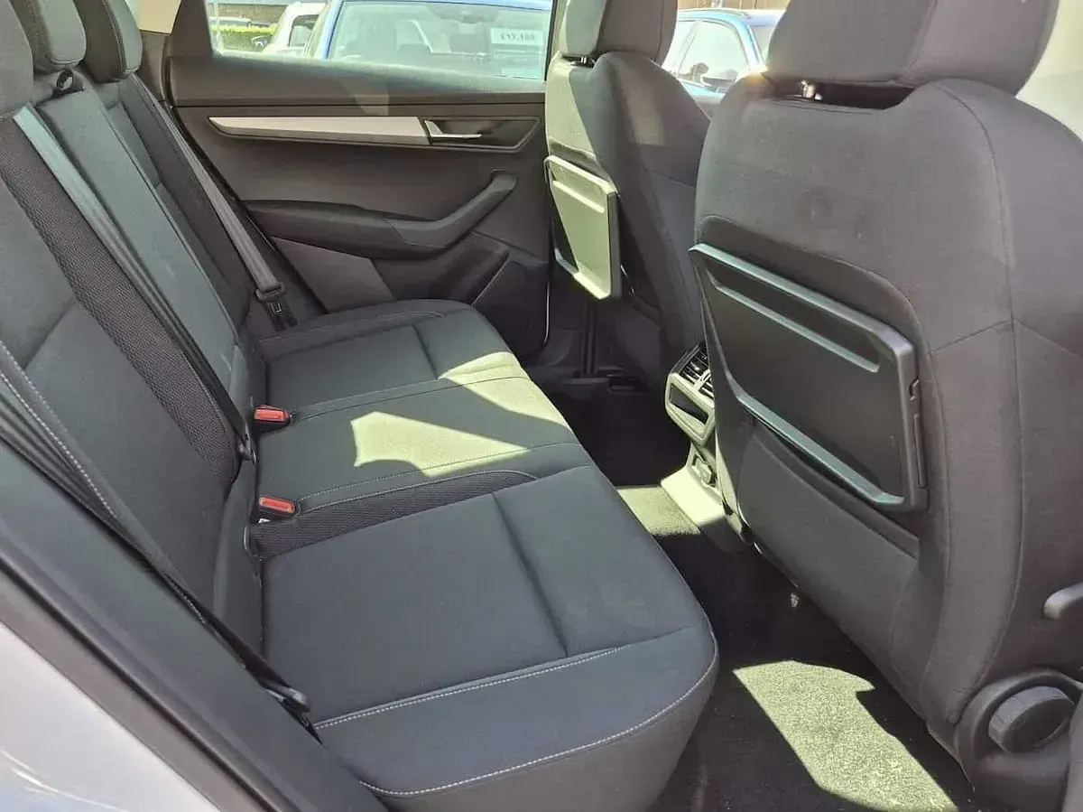 Used Skoda Karoq SE Drive 110 HP (80 kW) 2024 Moon white metallic SUV