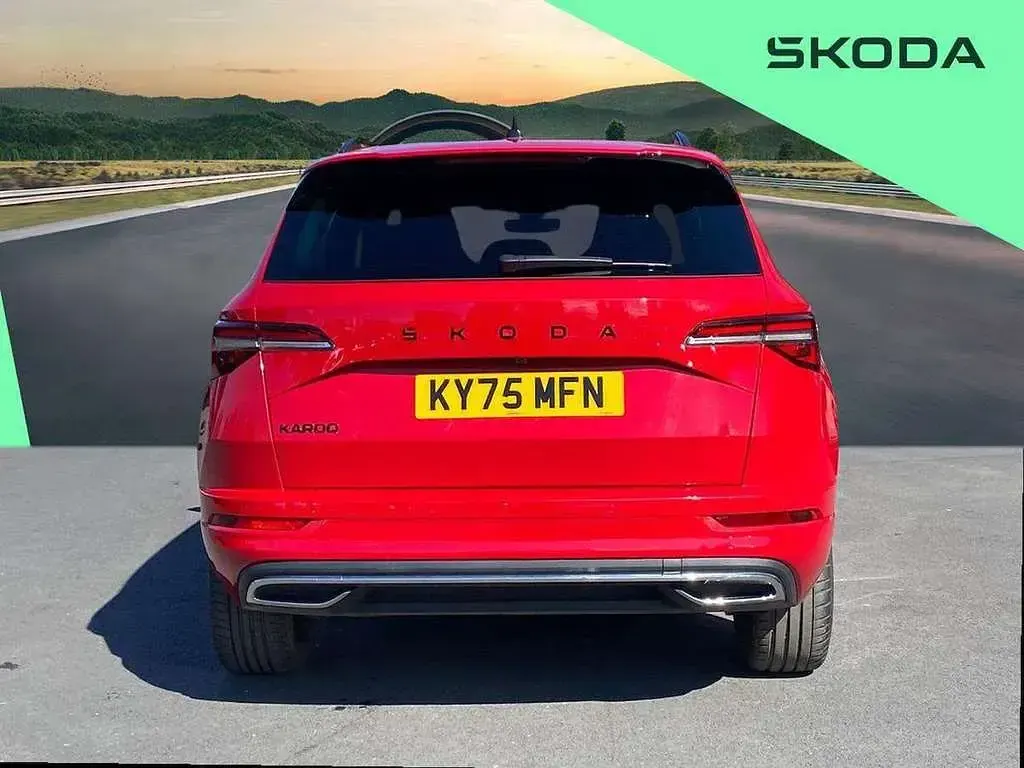 Used Skoda Karoq SportLine 150 HP (110 kW) 2025 Red SUV
