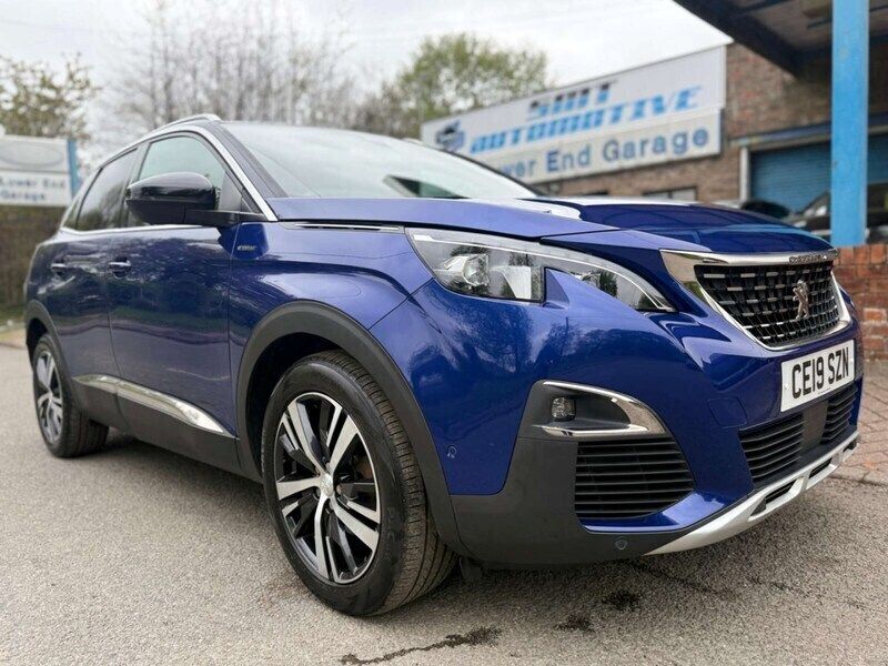 Blue Used 2019 Peugeot 3008 GT-line SUV | £12,495 (Good price) - Image 1/4