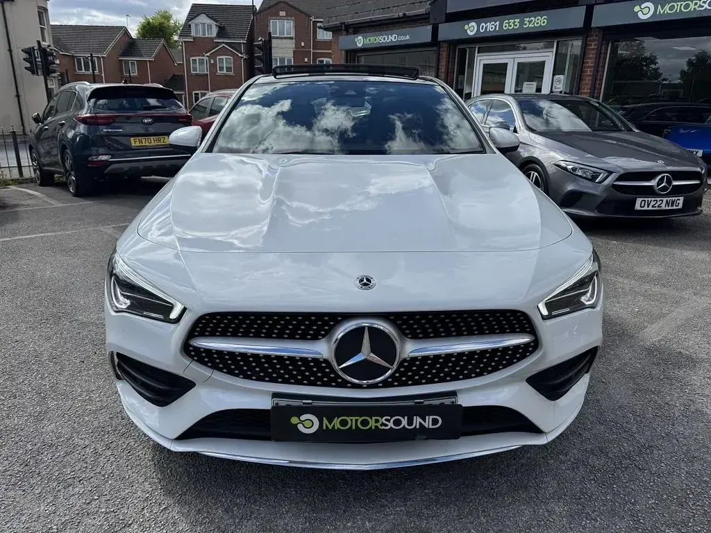 Used Mercedes CLA250e AMG Line Premium Plus 218 HP (160 kW) 2022 White Coupe