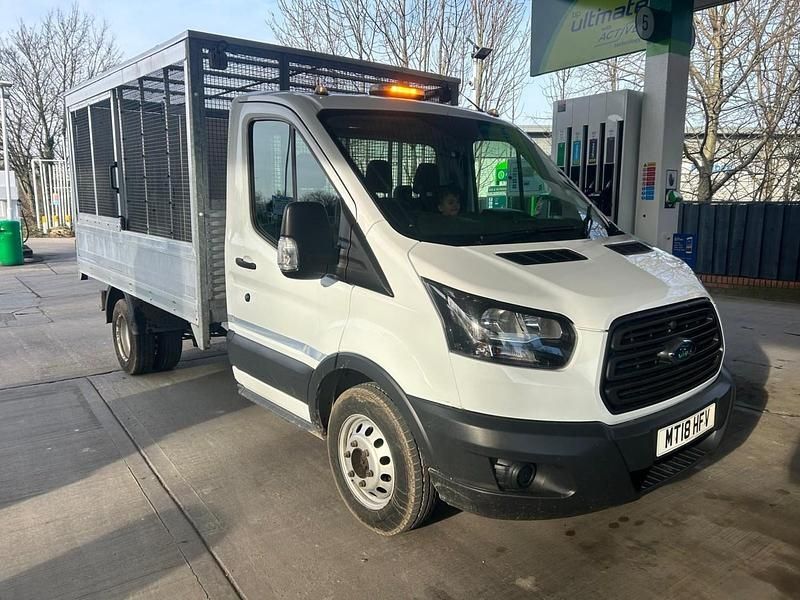 Used Ford Transit 130 HP (95 kW) 2018 White Cabriolet