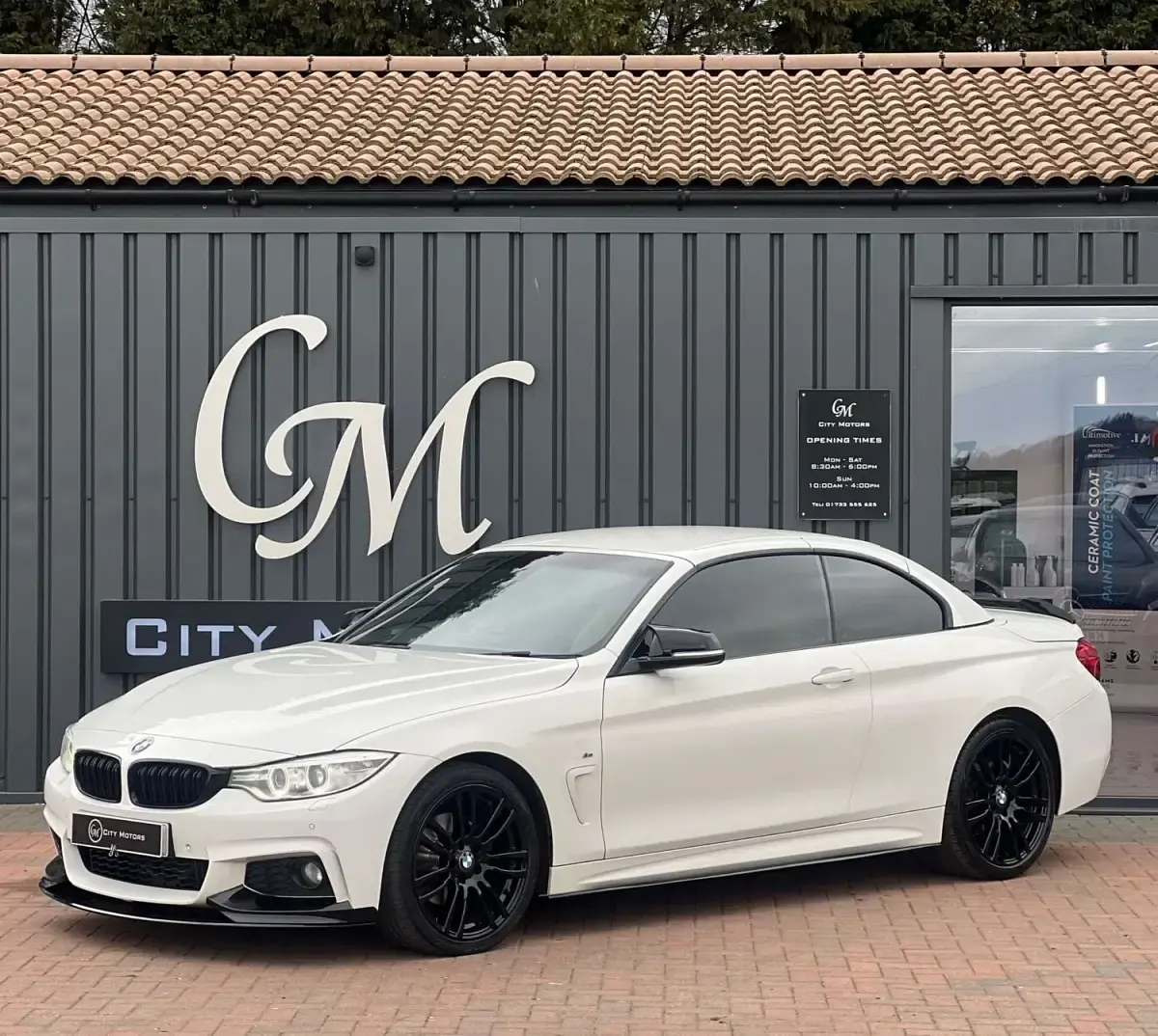 Begagnad BMW 420 M Sport 2014 Vit Cab