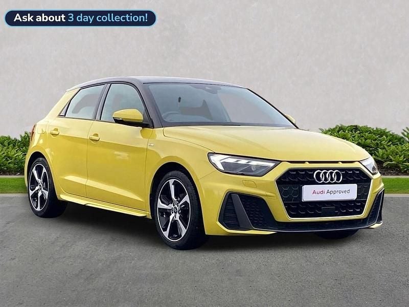 Yellow Used 2022 Audi A1 S-Line Hatchback | £17,317 (Fair price) - Image 1/4