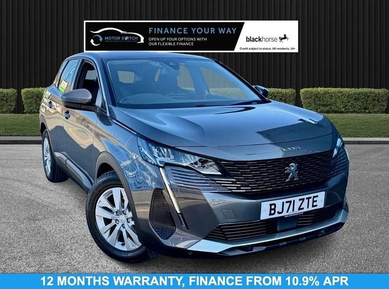 Grey Used 2021 Peugeot 3008 Active Premium SUV | £14,895 (Fair price) - Image 1/3