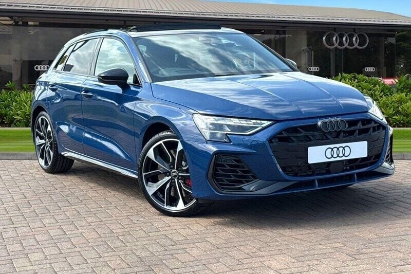 Blue New 2025 Audi S3 Black Edition Hatchback | £47,530 (A bit pricey) - Image 1/4