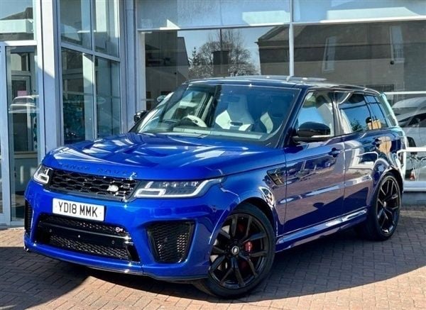 Blue Used 2018 Land Rover Range Rover Sport SVR SUV | £48,000 (Fair price) - Image 1/1