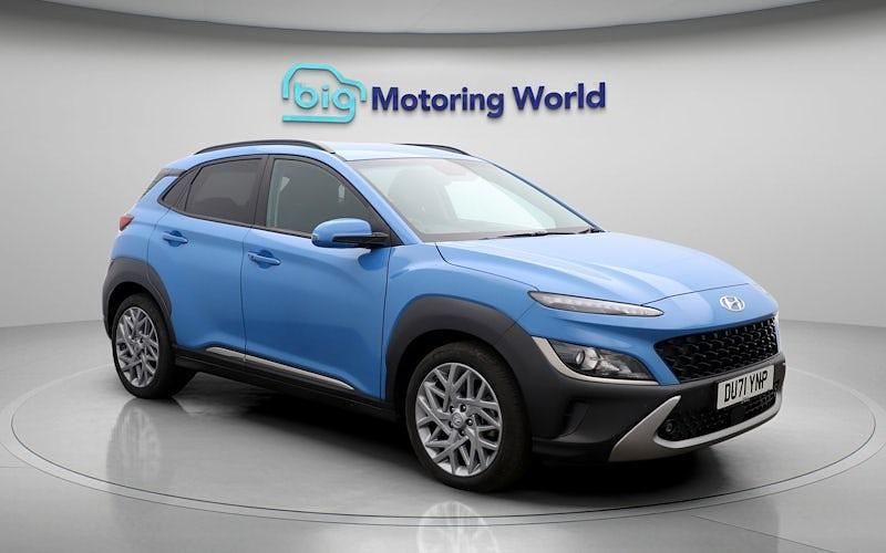 Used Hyundai Kona Premium 141 HP (103 kW) 2021 Blue SUV