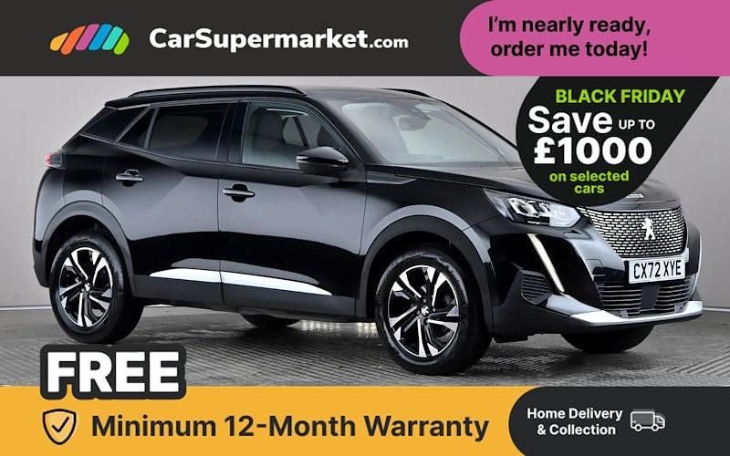 Black Used 2022 Peugeot 2008 Allure+ SUV | £16,197 (Good price) - Image 1/3