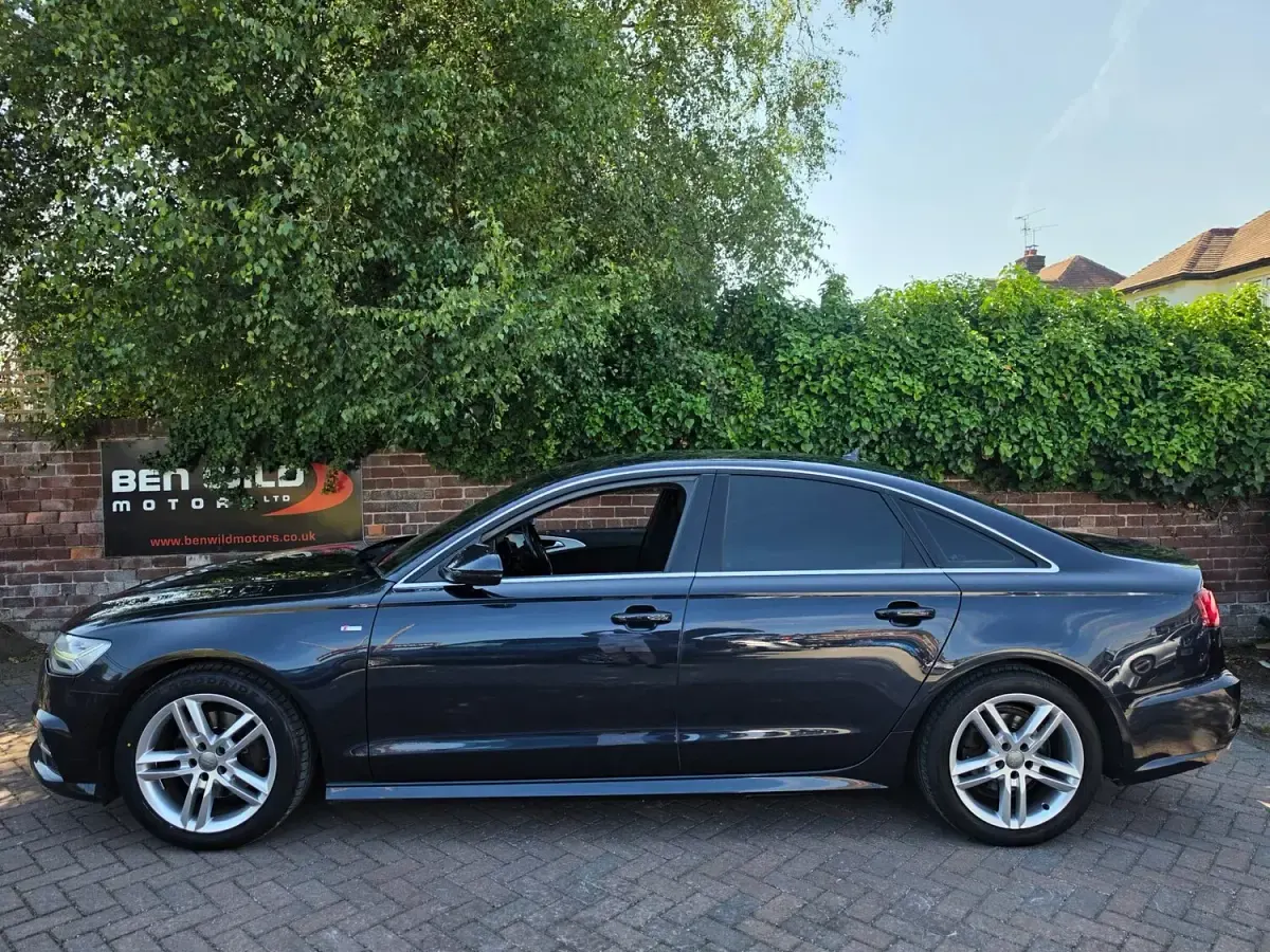 Used Audi A6 S-Line 190 HP (139 kW) 2016 Blue Sedan