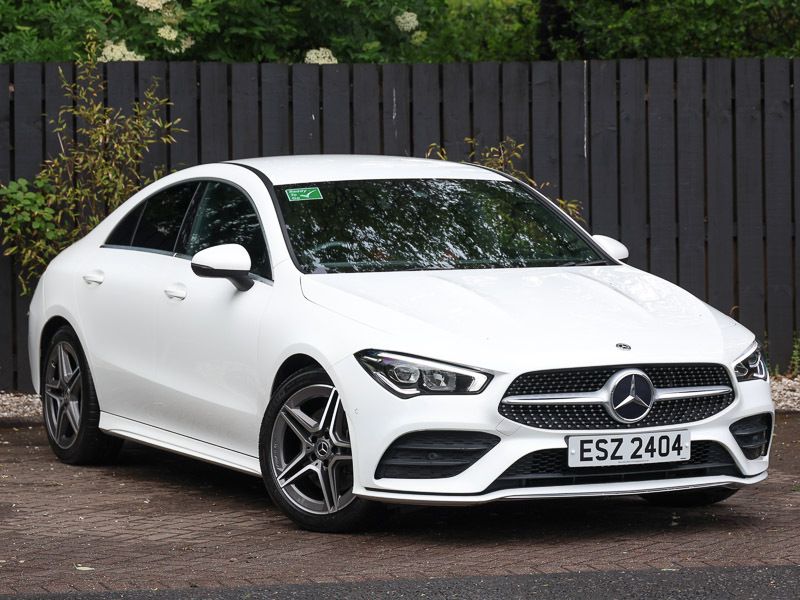 White Used 2020 Mercedes CLA200 AMG line Coupe | £22,998 (Fair price) - Image 1/4