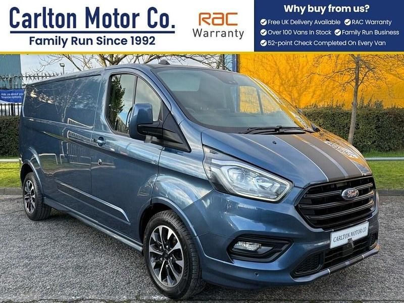 Used Ford Transit Custom Sport 185 HP (136 kW) 2021 Blue Van