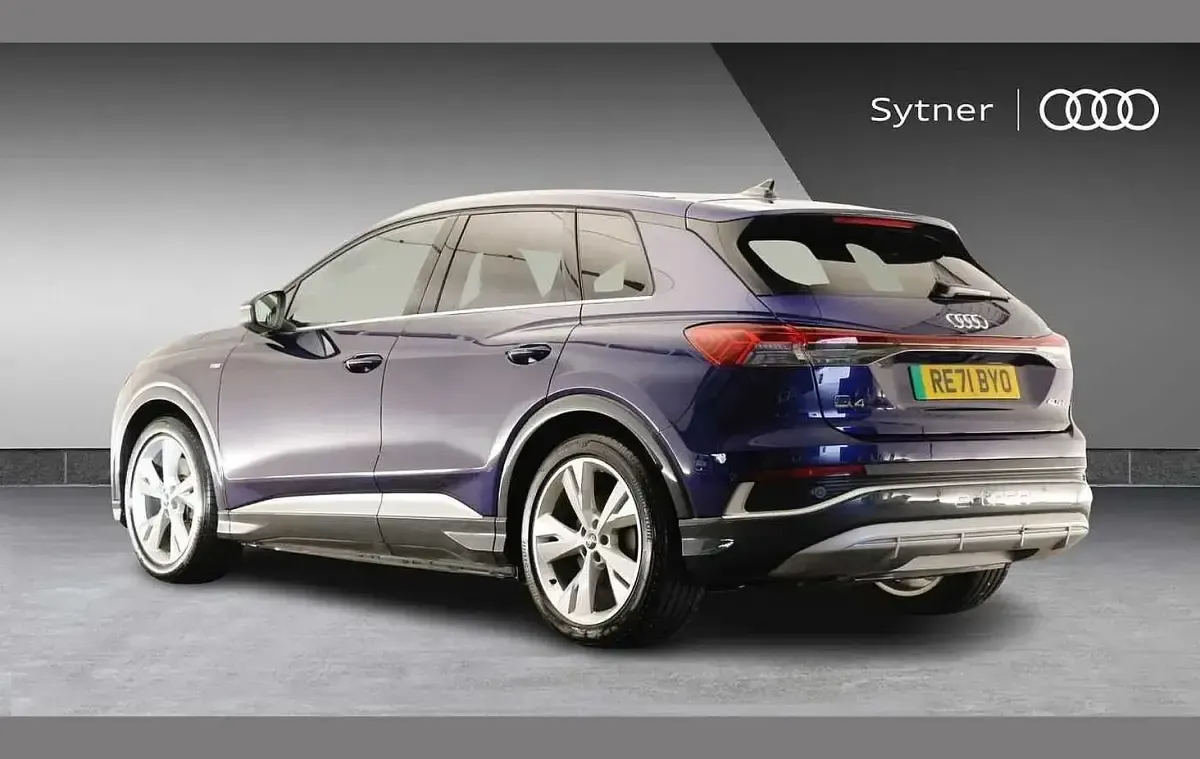 Used Audi Q4 e-tron S-Line 150 kW (204 HP) 2021 Blue SUV
