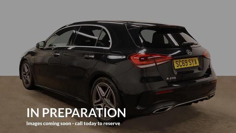 Used Mercedes A200 AMG Line Premium 163 HP (119 kW) 2019 Black Hatchback