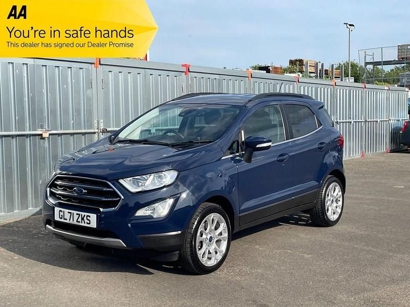 Blue Used 2022 Ford Ecosport Titanium SUV | £12,595 (Fair price) - Image 1/2