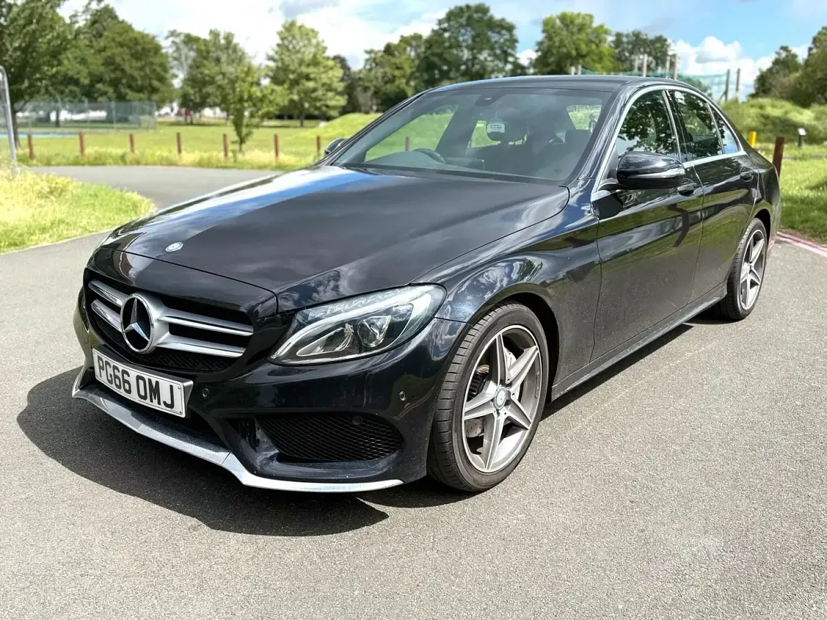 Used Mercedes C220 AMG line 2017 Black Sedan