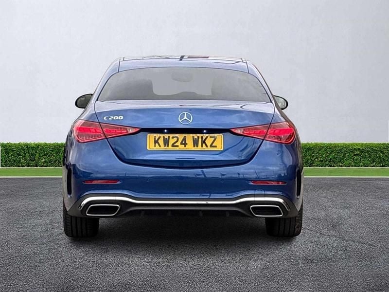 Used Mercedes C200 AMG line 204 HP (150 kW) 2024 Blue Sedan