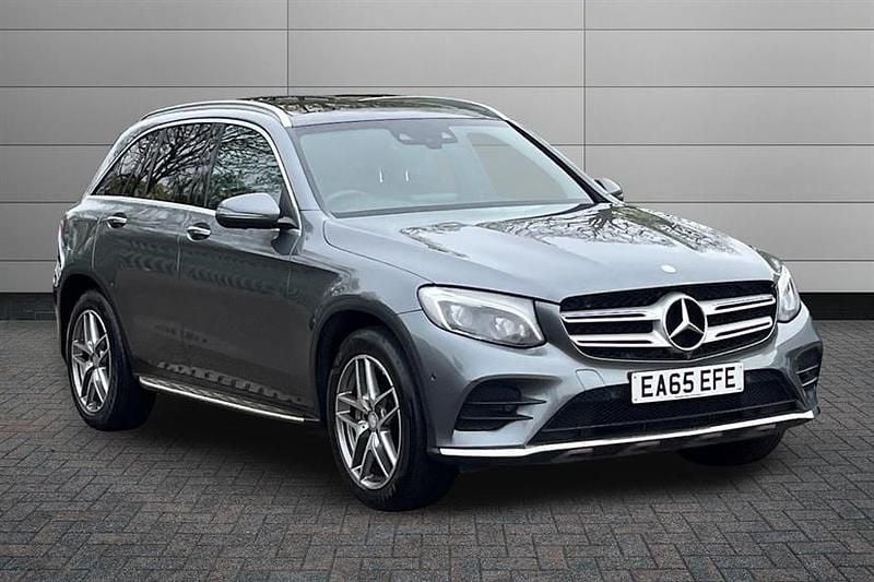 Used Mercedes GLC250 AMG line 204 HP (150 kW) 2015 Selenite grey SUV
