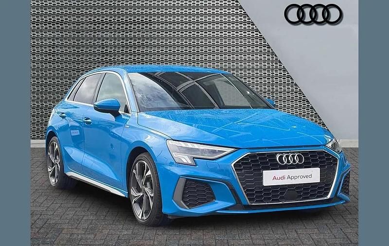 Used Audi A3 S-Line 148 HP (108 kW) 2023 Blue Sedan